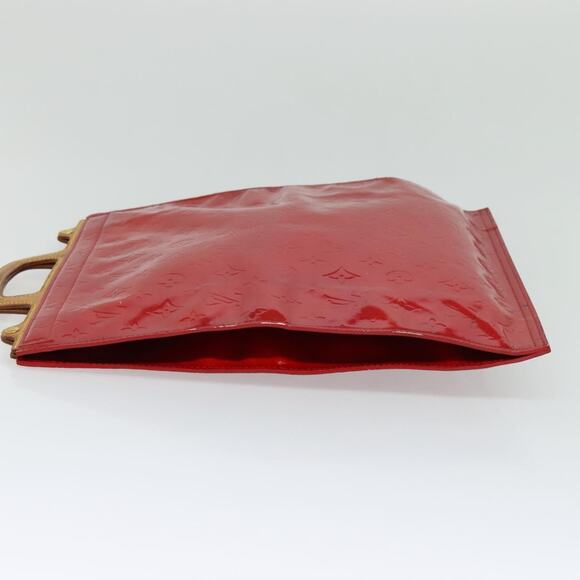 LOUIS VUITTON Monogram Vernis Stanton Tote Bag Red M91078 - Picture 4 of 12